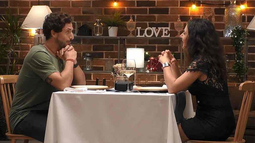 Gonzalo y Teresa durante su cita en 'First Dates'