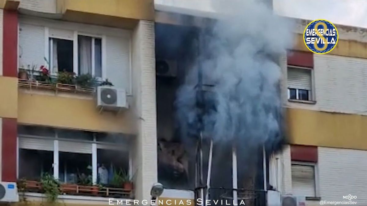 Incendio en una vivienda en Sevilla