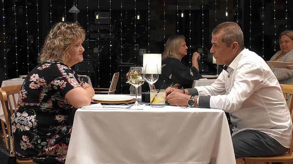 Juan Carlos y Ana María durante su cita en 'First Dates'