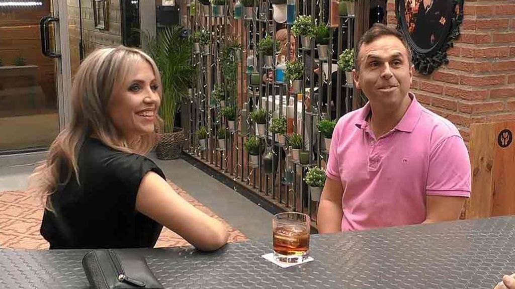 Teresa y Gerardo durante su cita en 'First Dates'