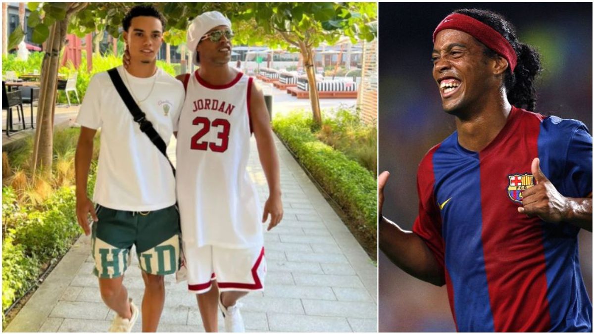 El hijo de Ronaldinho quiere seguir los pasos de su padre: prueba con el Barcelona a los 17 años