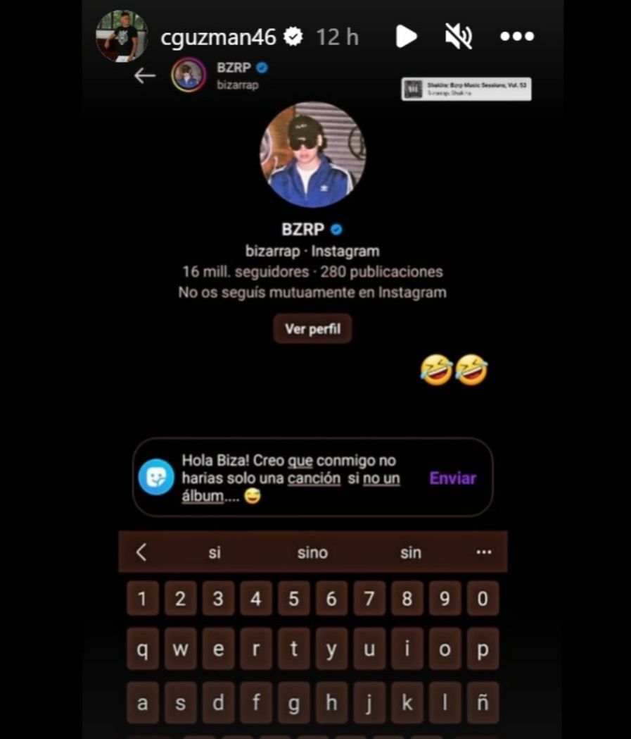 El mensaje de Christofer Guzmán a Bizarrap