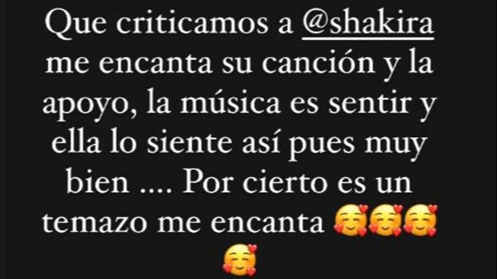 D'Meenung vum Belén Estaban respektéiert d'Canción vu Shakira géint Pique