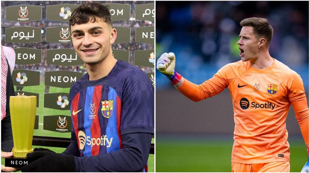 La humildad de Pedri tras recibir el MVP: le cede el trofeo a Ter Stegen y este lo rechaza