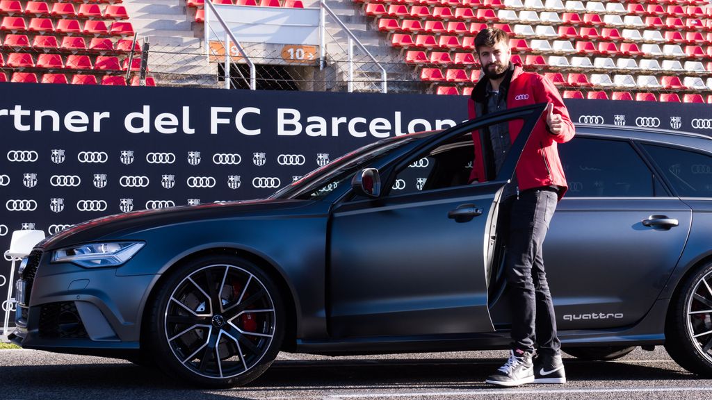 Gerard Piqué ha conducido diferentes Audi durante su etapa en el FC Barcelona