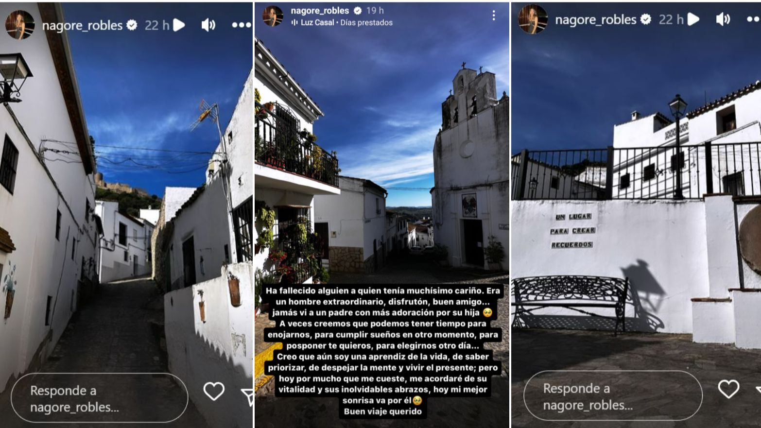 Nagore Robles se ha despedido con una reflexión de una persona muy especial en su vida