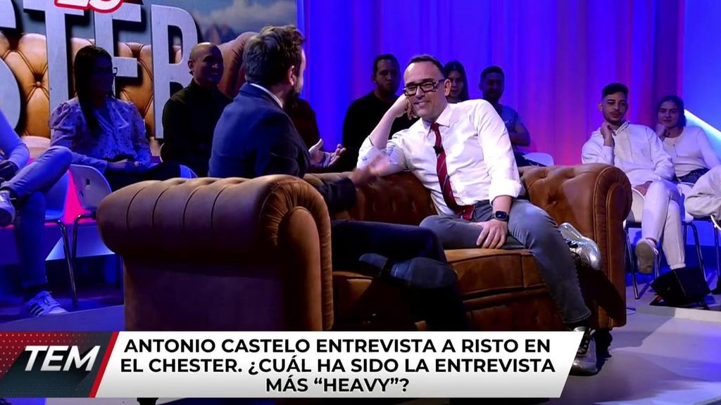 Castelo entrevista a Risto Mejide en el Chester de 'Todo es mentira'