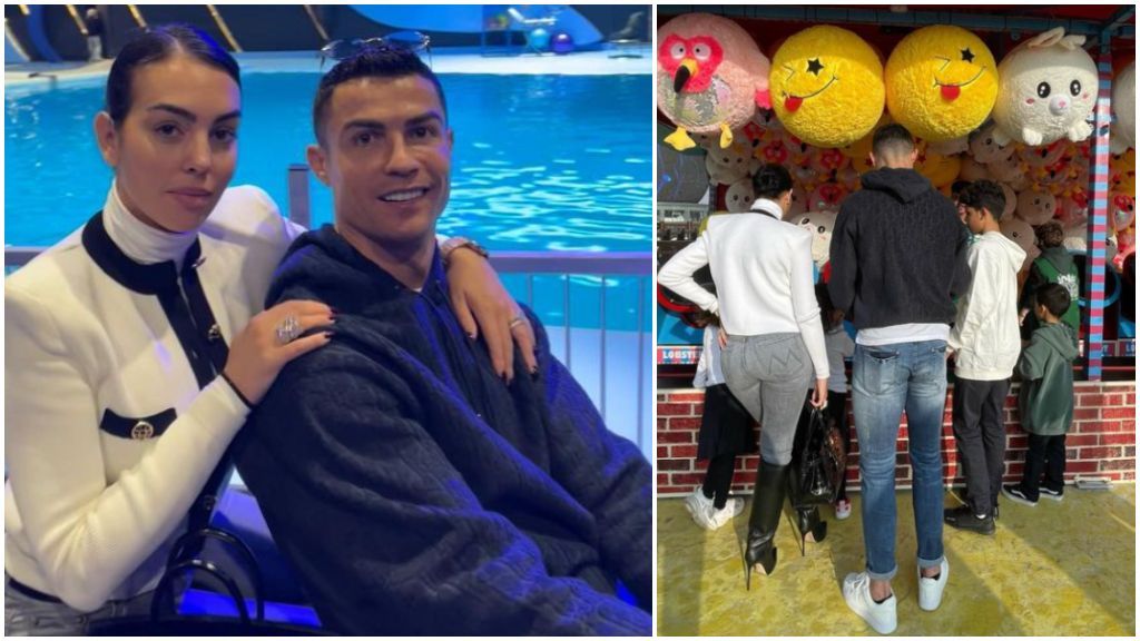 Cristiano prepara su duelo contra Messi junto a Georgina y sus hijos: visita al parque de atracciones