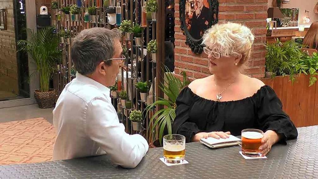 Encarni y Paco durante su cita en 'First Dates'