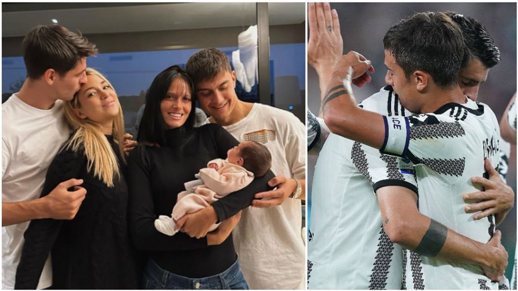 Morata elige a Dybala como padrino de su cuarto hijo: "Feliz de conocer a nuestra ahijada Bella"