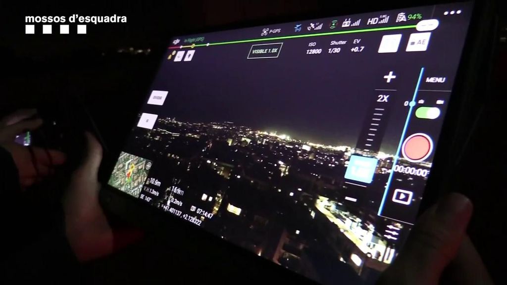 Los Mossos d' Esquadra luchan contra la oleada de robos en Barcelona a base de drones