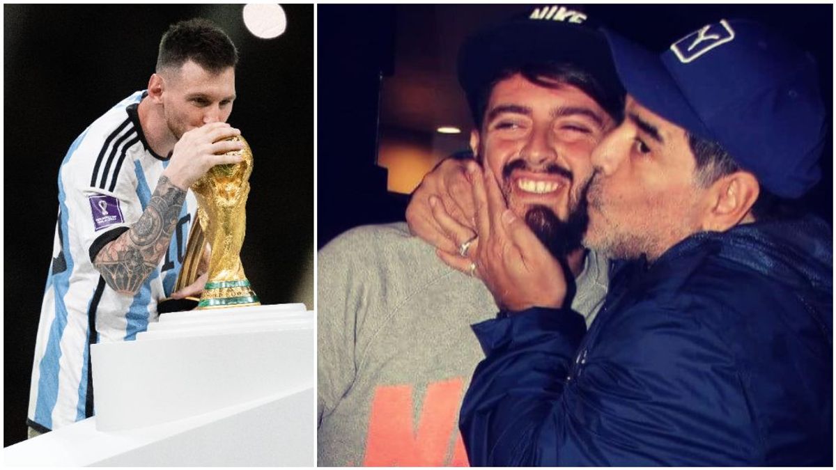 El hijo de Maradona no tiene dudas sobre la comparación con Messi: "Mi viejo es un superhéroe" El hijo de Maradona no tiene dudas sobre la comparación con Messi: "Mi viejo es un superhéroe"
