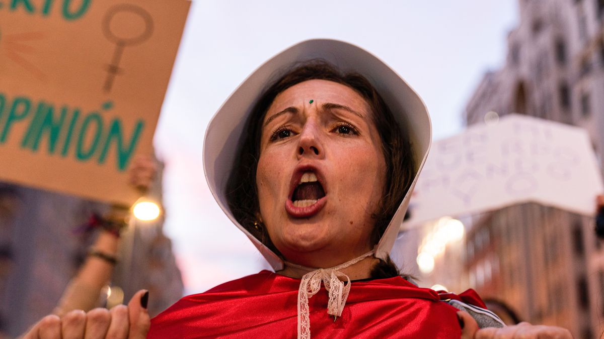 Manifestación en defensa del aborto