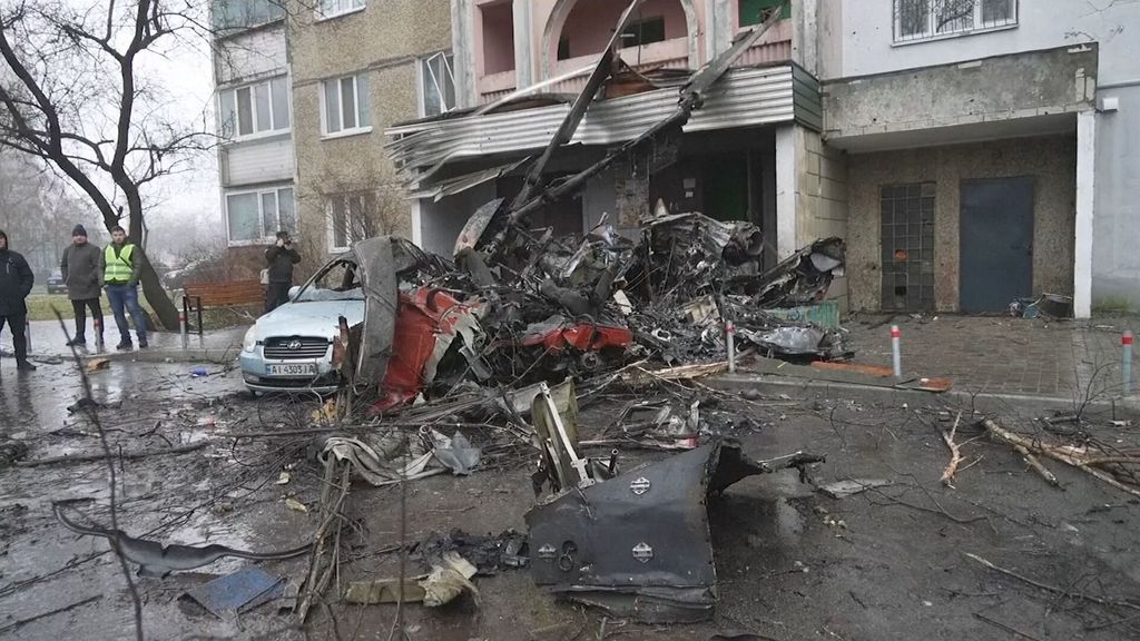 Las causas del siniestro del helicóptero en Ucrania, en el que murió el ministro del Interior