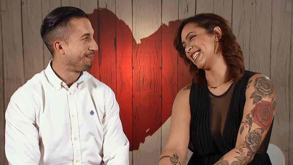 Sergio y Elody durante su cita en 'First Dates'