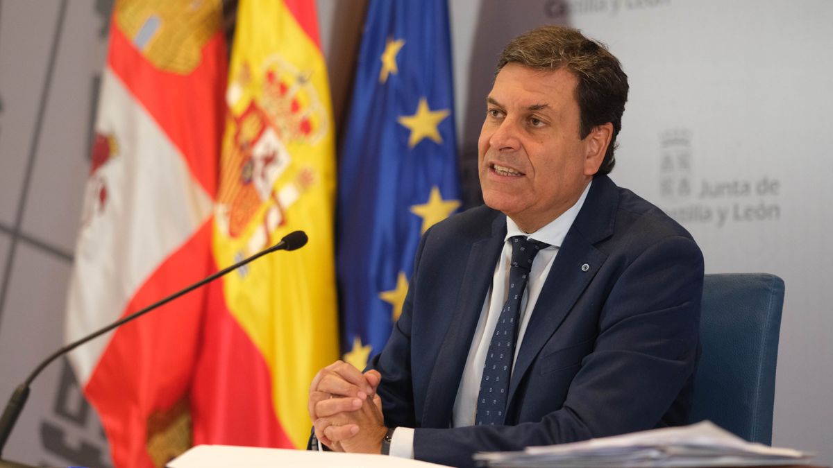 El portavoz y consejero de Economía de la Junta de Castilla y León, Carlos Fernández Carriedo