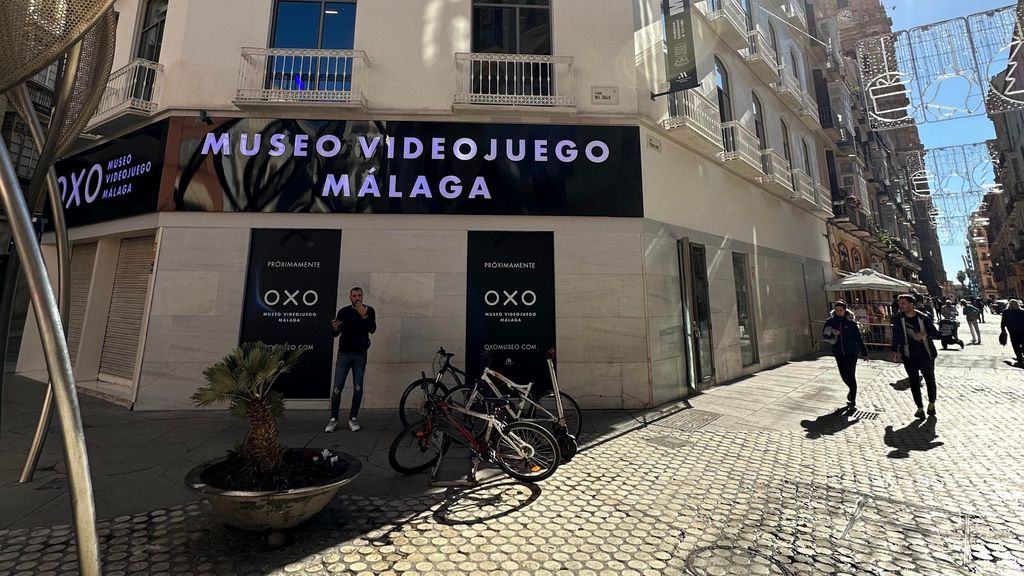 Fachada de OXO, museo del videojuego en Málaga
