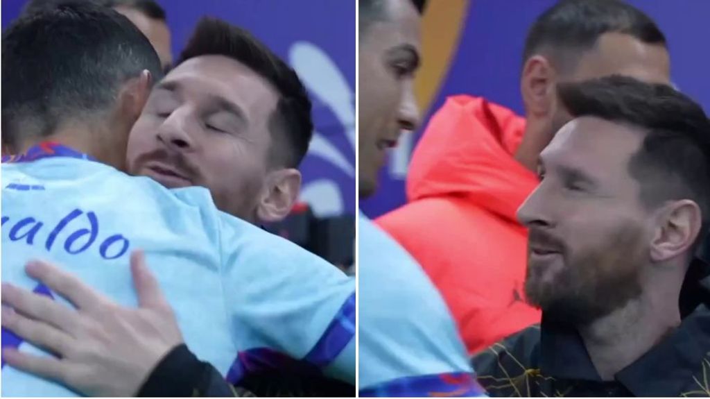 Messi y Cristiano Ronaldo presumen de reencuentro: el abrazo que nadie vio