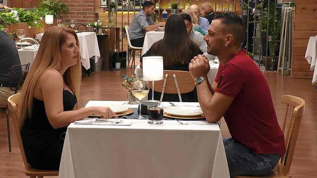 Patricia y José Tomás durante su cita en 'First Dates'