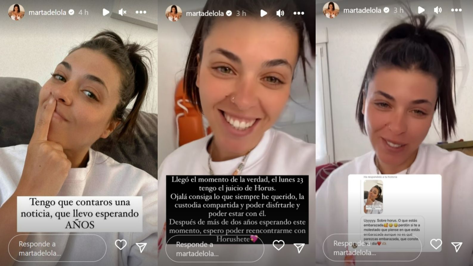 Lola Mencía, feliz porque ya hay fecha para el juicio por la custodia de Horus