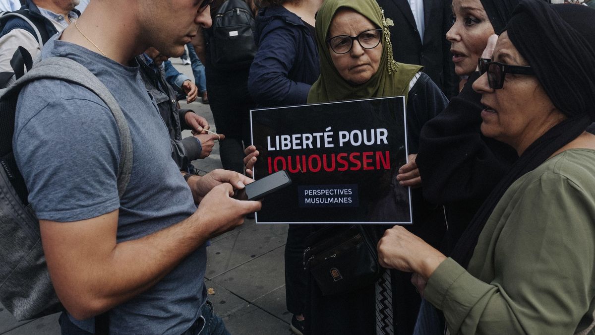 Manifestación en Francia contra la expulsión de Hassan Iquioussen
