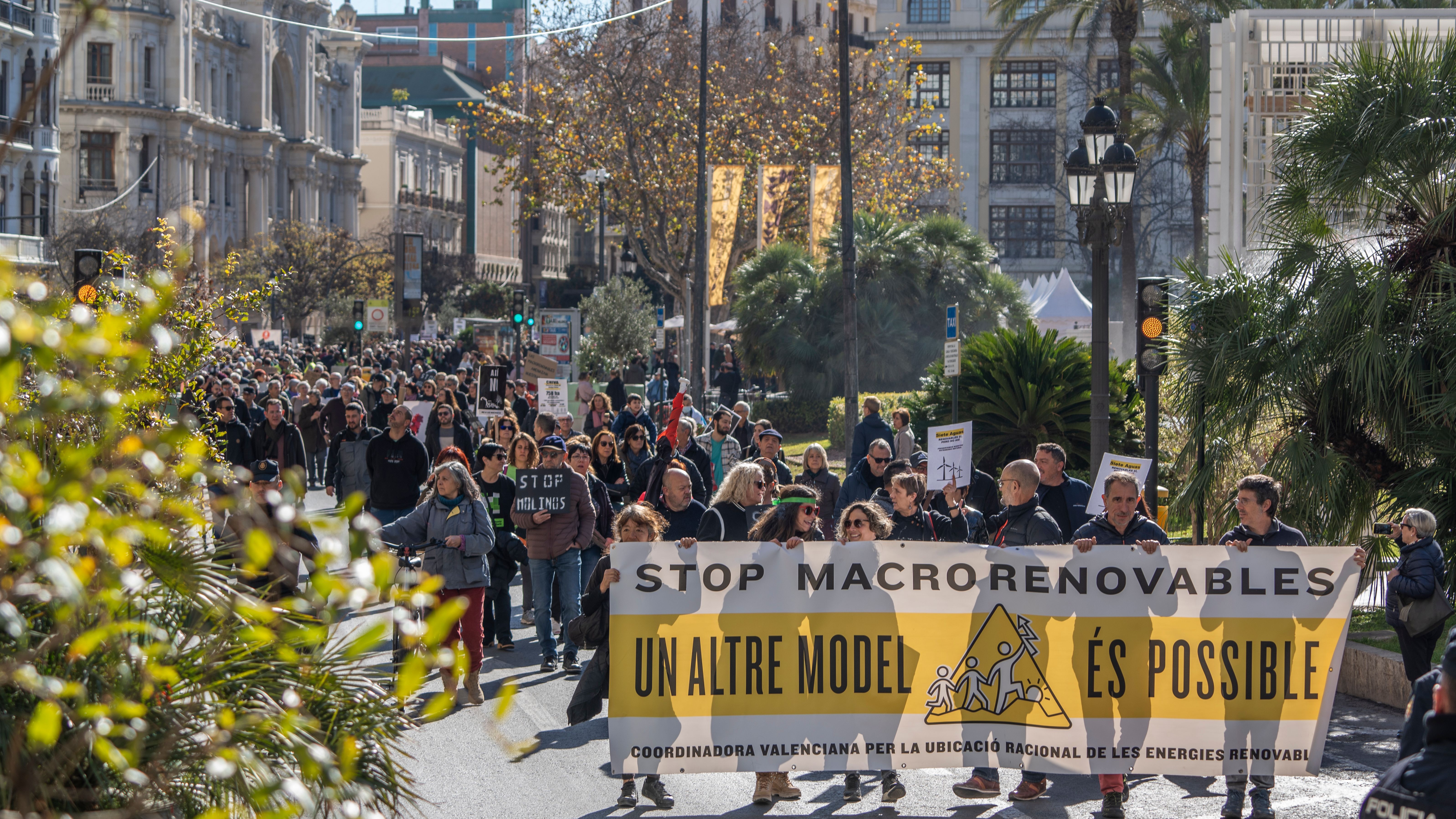 Manifestación en Valencia contra el 