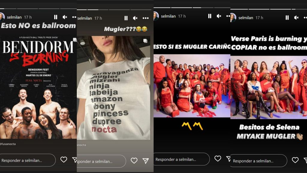 Historias de Instagram de Selena Milán