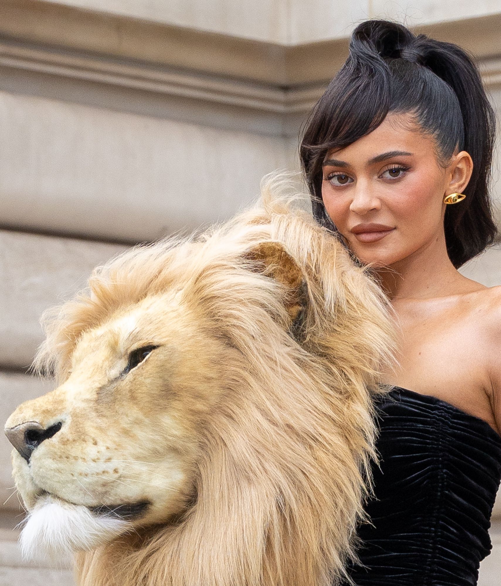 Kylie Jenner, en el desfile de Schiaparelli