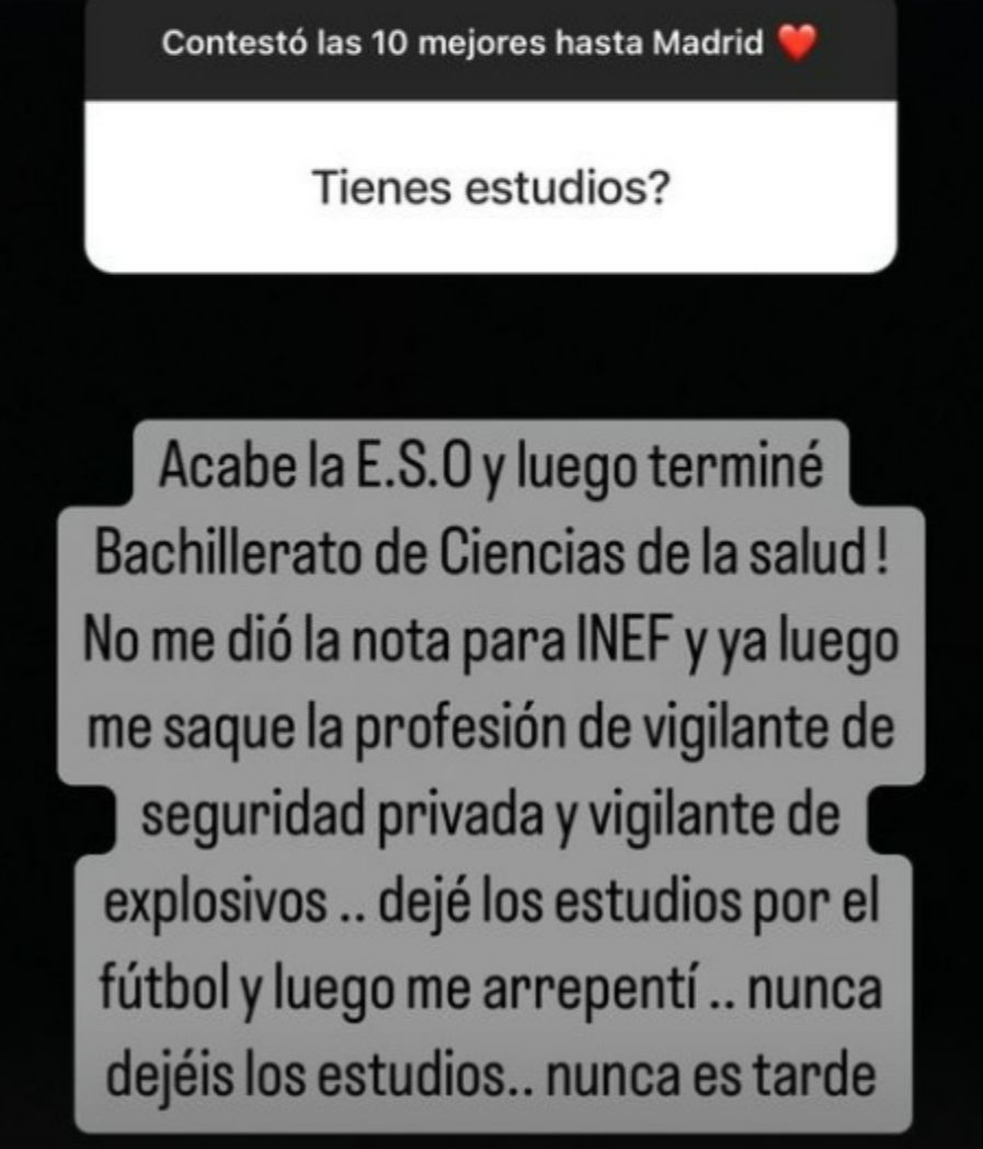 Manuel González habla de su formación académica