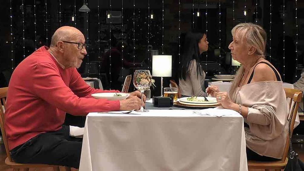 Fernando y Gloria durante su cita en 'First Dates'