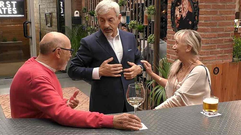 Fernando y Gloria durante su cita en 'First Dates'