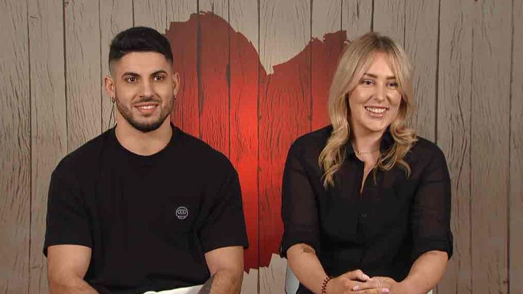 Jordan y Pedro durante su cita en 'First Dates'