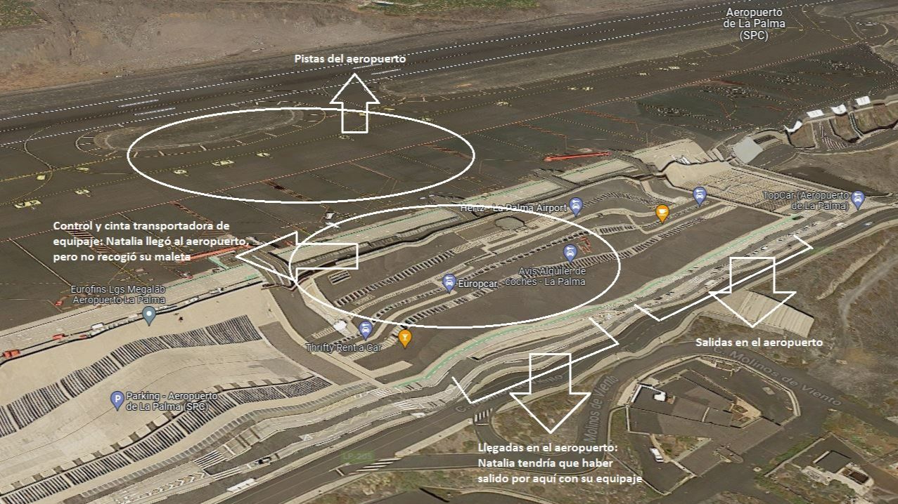 La desaparición de Natalia Hernández en el Aeropuerto de La Palma: puntos clave