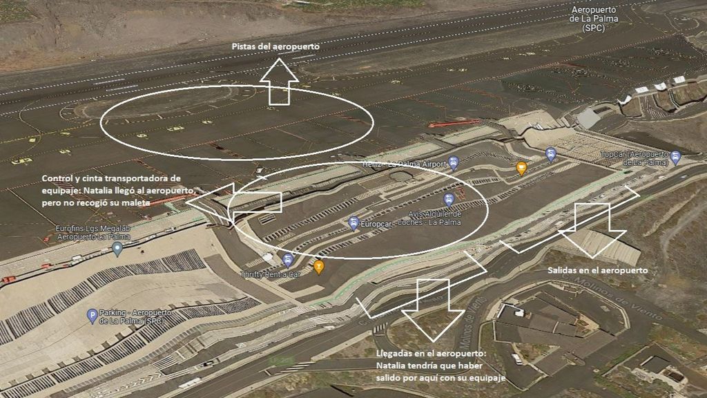 La desaparición de Natalia Hernández en el Aeropuerto de La Palma