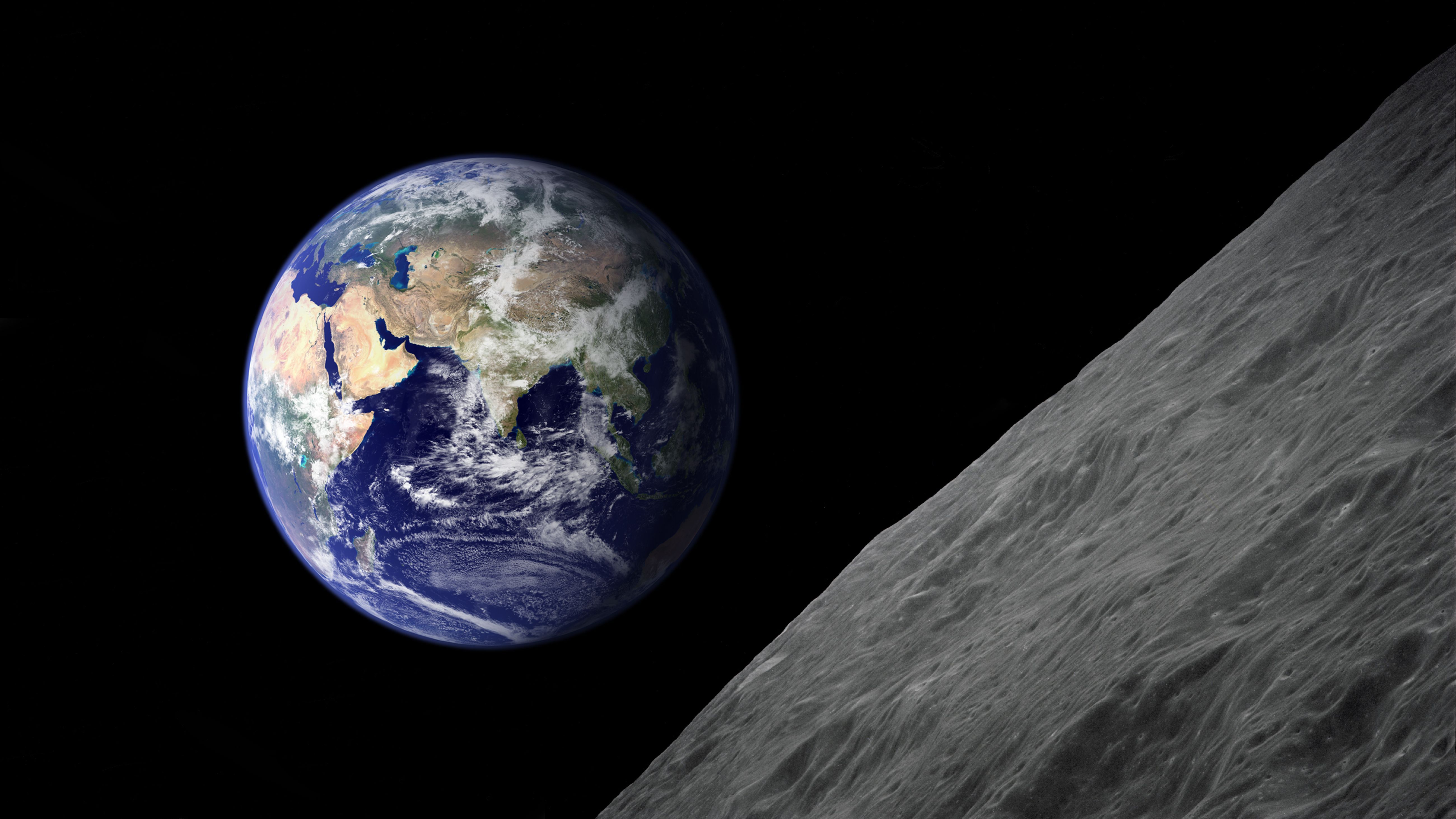 Las mareas y el alejamiento de la Luna han ido frenando la corteza terrestre