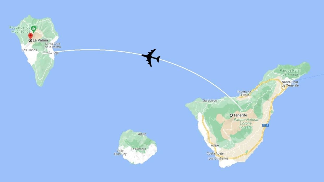Natalia Hernández viajó desde Tenerife a La Palma