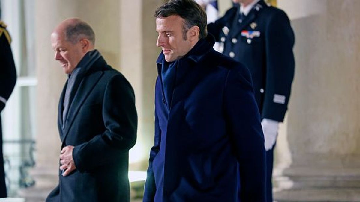 Scholz y Macron en la última reunión bilateral entre ambos mandatarios en Paris