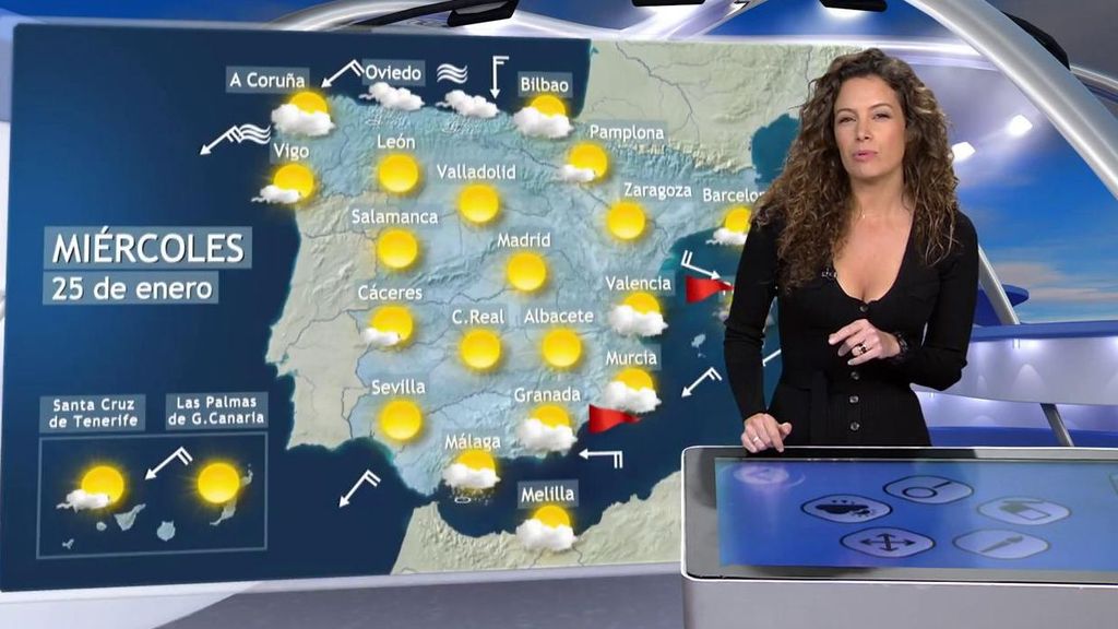 Tiempo para el miércoles: heladas en toda España y nieve a 400 metros