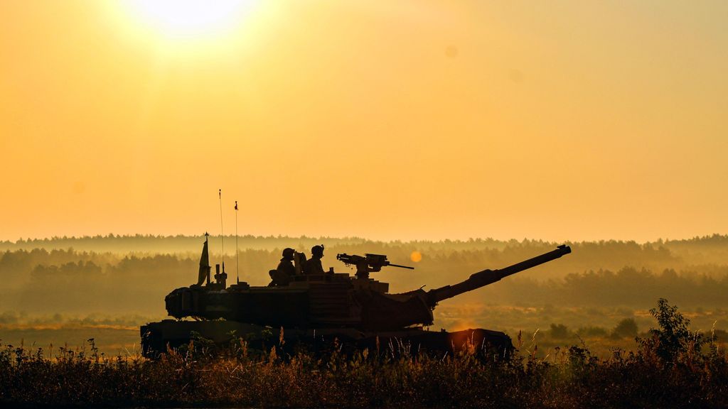 A U.S. Army M1A2 Abrams tank assigned to 1st Battalion, 68th Armor Regiment, 3rd Armored Brigade Combat Team, 4th Infantry Division, gets ready before a platoon live-fire exercise at Drawsko Pomorskie, Poland, Aug. 17, 2022. The 3/4 ABCT is among other units assigned to the 1st Infantry Division, proudly working alongside NATO allies and regional security partners to provide combat-credible forces to V Corps, America’s forward-deployed corps in Europe. (U.S. Army National Guard photo by Spc. Hedil Hernández)
