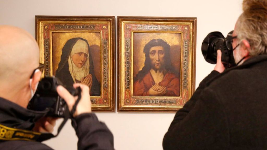 Díptico del siglo XV formado por una dolorosa y un ecce homo que ha sido devuelto a Polonia.
