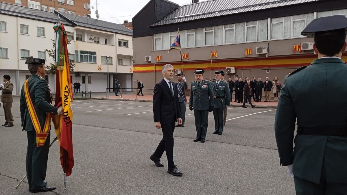 El ministro del Interior, Fernando Grande-Marlaska, esta misma mañana en un acto en Vitoria-Gasteiz