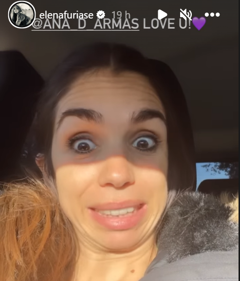 Elena Furiase, feliz por la nominación de su íntima amiga