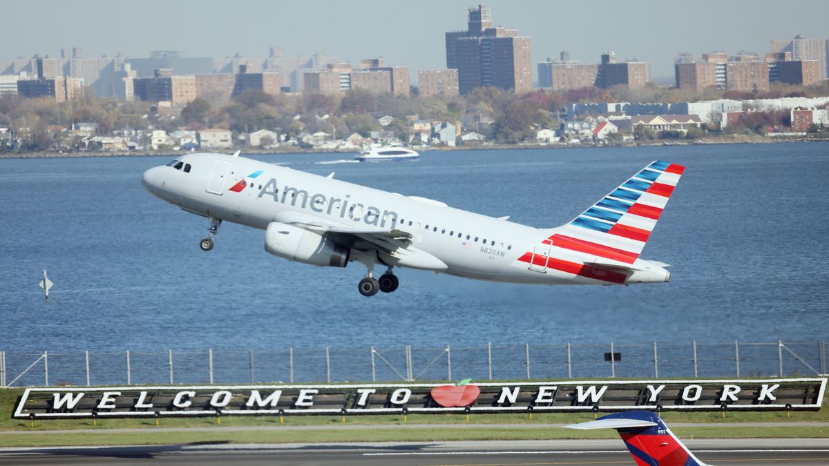 Imagen de archivo de un avión de American Airlines