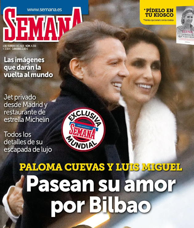 Paloma Cuevas y Luis Miguel, juntos