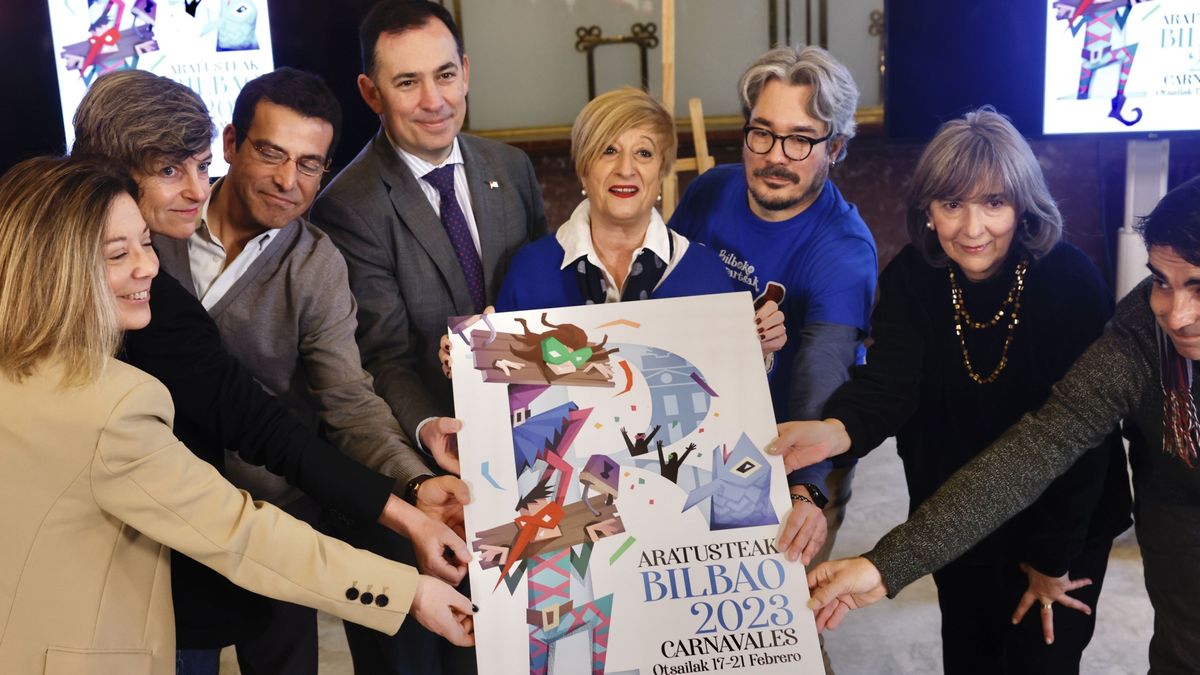 Presentación del cartel en el Ayuntamiento de Bilbao Presentación del cartel en el Ayuntamiento de Bilbao