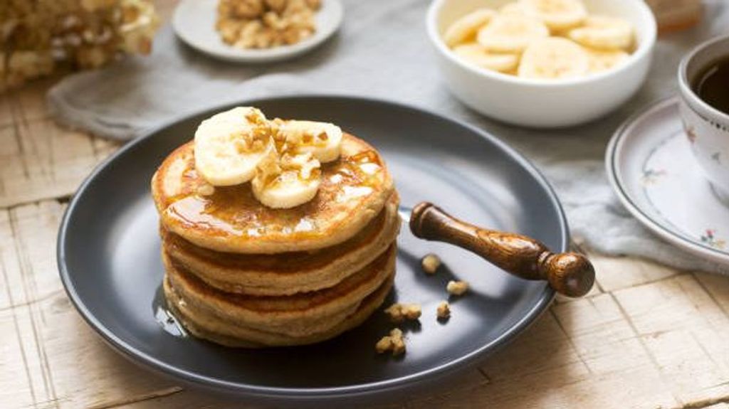 Tortitas de avena y plátano