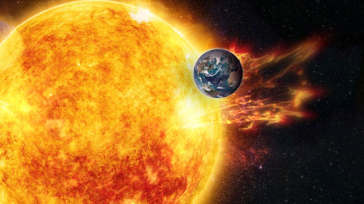 Una región de manchas solares apunta a la Tierra