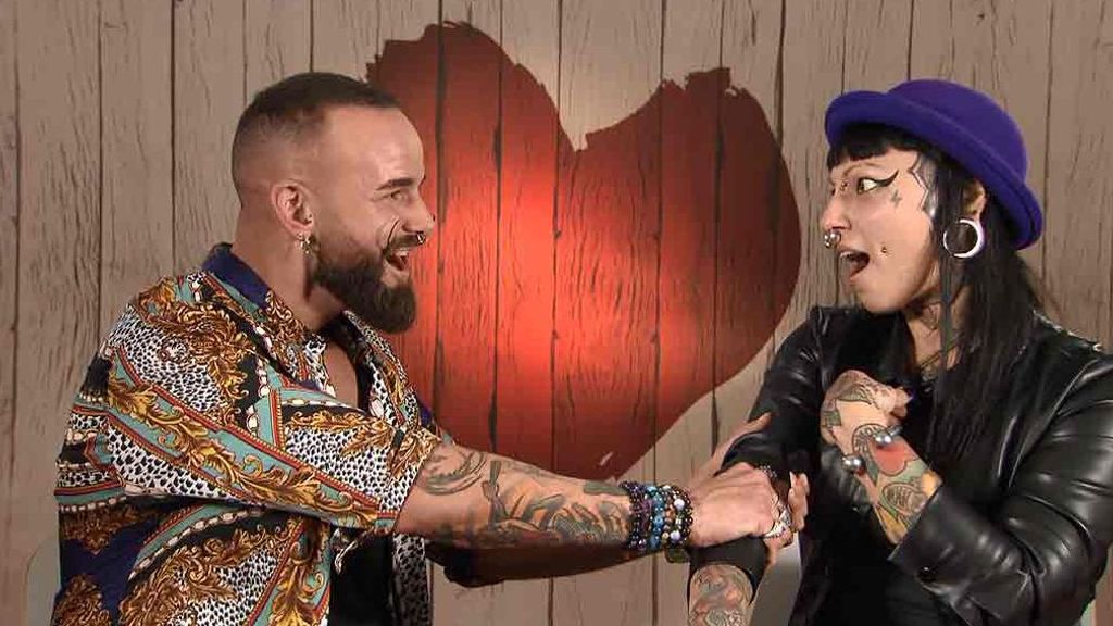 Mariano y Aída durante su cita en 'First Dates'