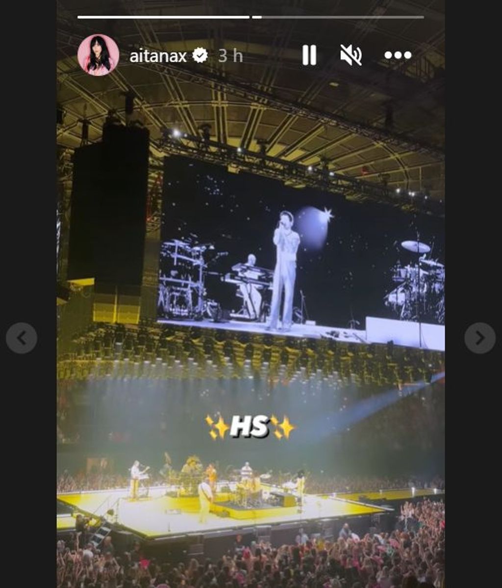 Aitana en el concierto de Harry Styles