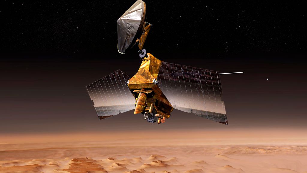 Ilustración de la misión Mars Reconaissance Orbiter